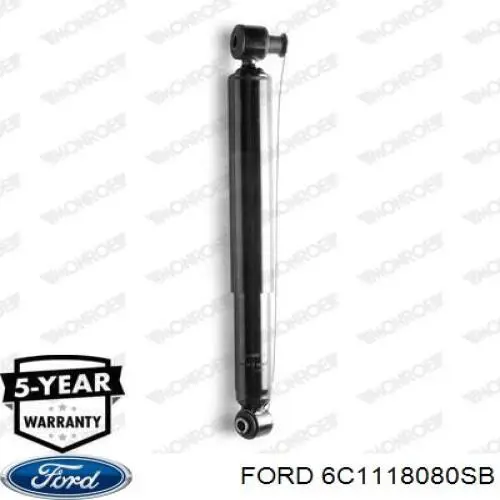 6C1118080SB Ford amortiguador trasero