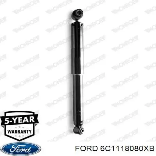 6C1118080XB Ford amortiguador trasero