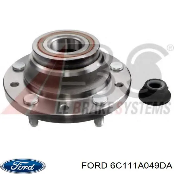 6C111A049DA Ford cubo de rueda trasero