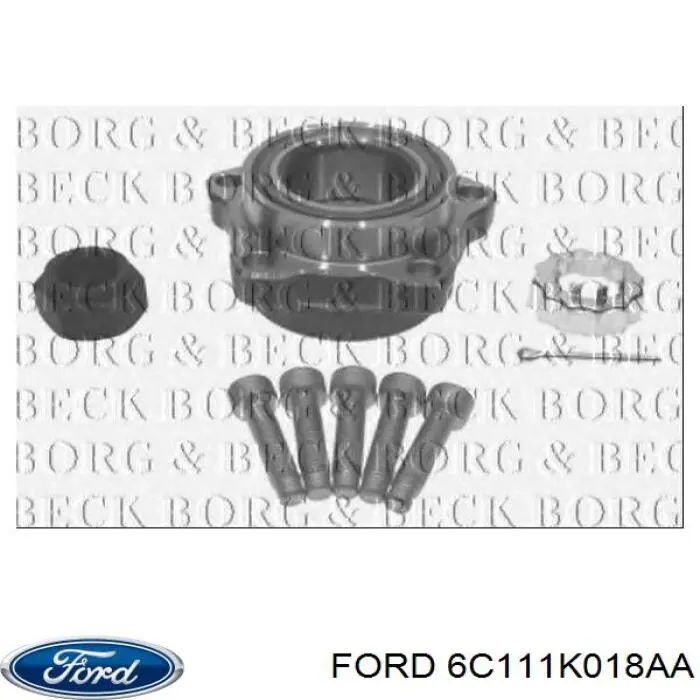 Cojinete de rueda delantero Ford 6C111K018AA precio, desde 57,98 EUR