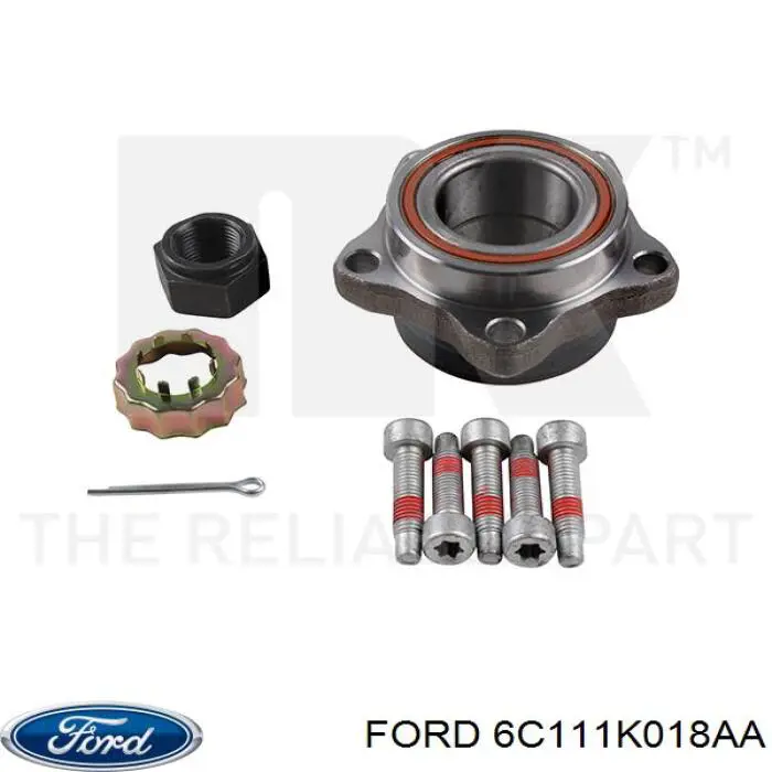 Comprar 6C111K018AA Ford Cojinete de rueda delantero