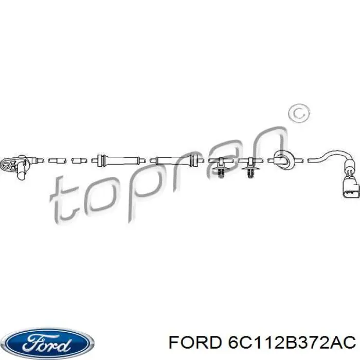 6C11 2B372 AC Ford sensor abs delantero