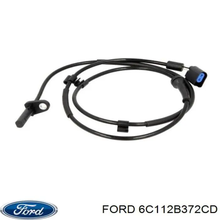 6C112B372CD Ford sensor abs trasero izquierdo