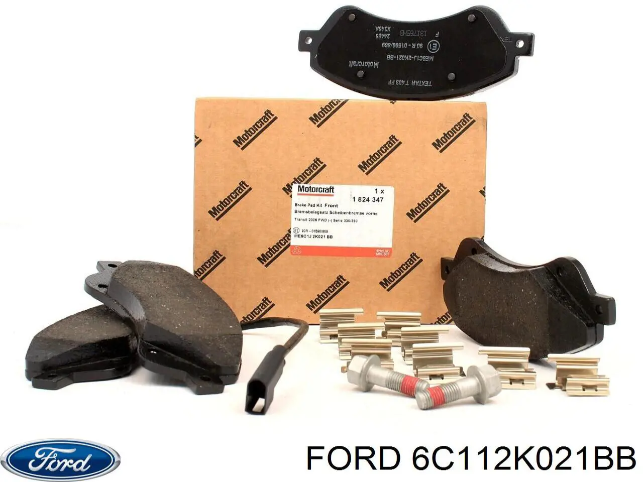 6C112K021BB Ford pastillas de freno delanteras