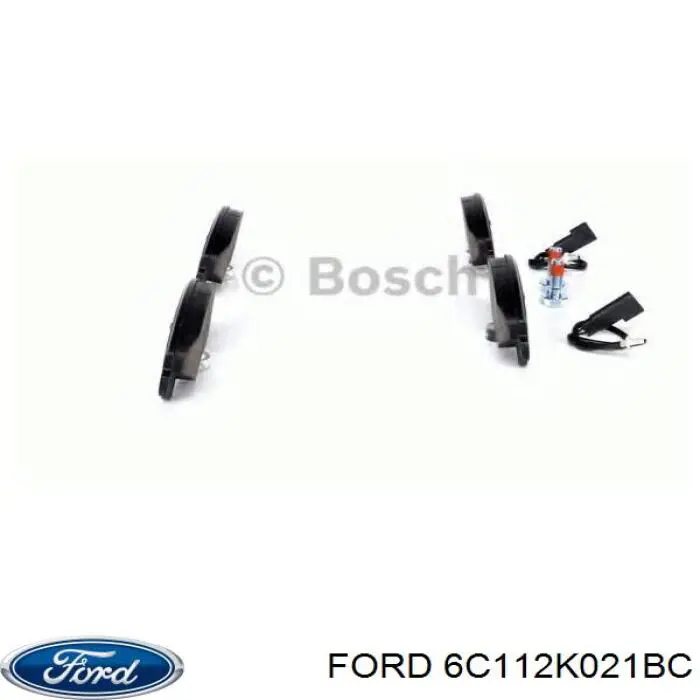 6C112K021BC Ford pastillas de freno delanteras