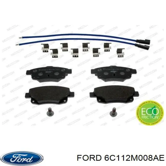 6C112M008AE Ford pastillas de freno traseras