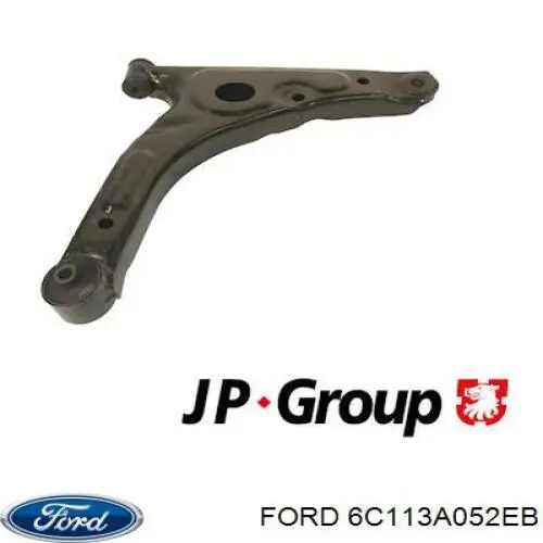 6C113A052EB Ford barra oscilante, suspensión de ruedas delantera, inferior derecha