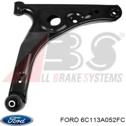 6C113A052FC Ford Brazo inferior derecho de la suspensión delantera