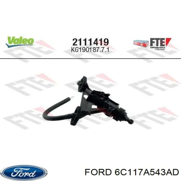 Comprar 6C117A543AD Ford Cilindro maestro de embrague