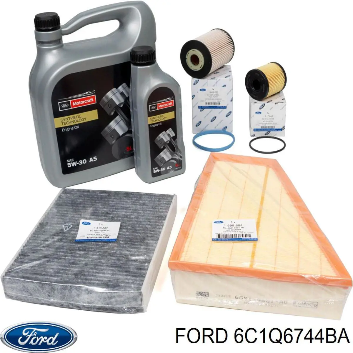 Filtro de aceite motor Ford 6C1Q6744BA