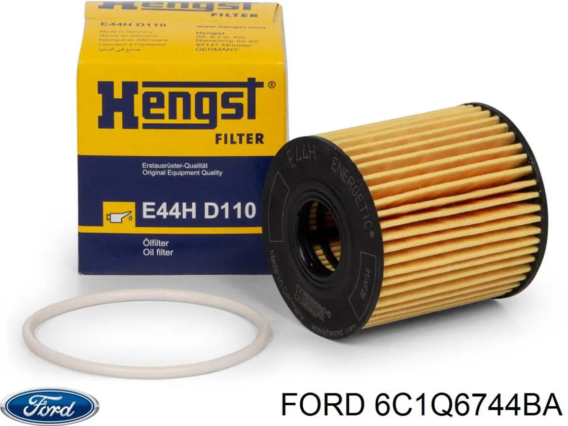 6C1Q6744BA Ford Filtro aceite