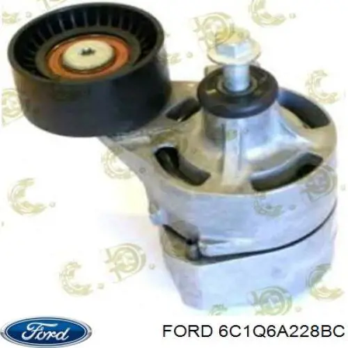 Comprar 6C1Q6A228BC Ford Tensor de correa poli V 