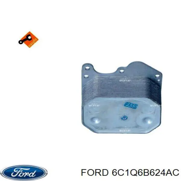 6C1Q6B624AC Ford radiador de aceite, bajo de filtro