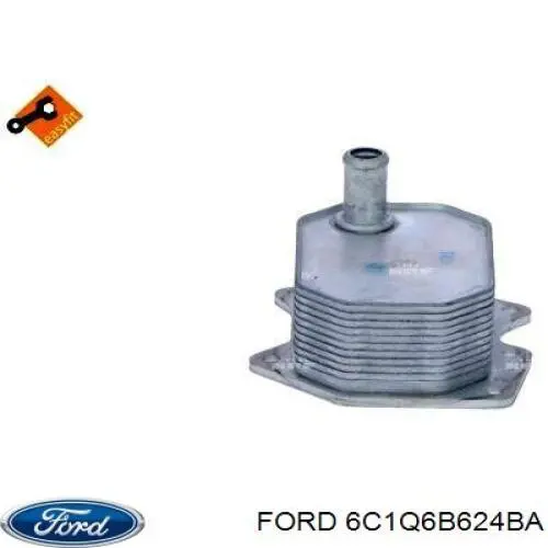 6C1Q6B624BA Ford radiador de aceite