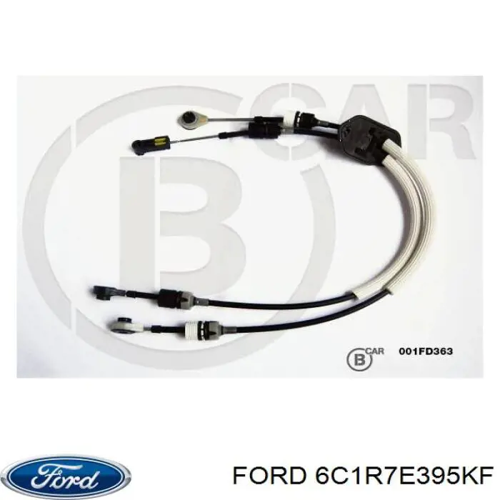 Cable de accionamiento de caja de cambios Ford 6C1R7E395KF precio, desde 71,15 EUR
