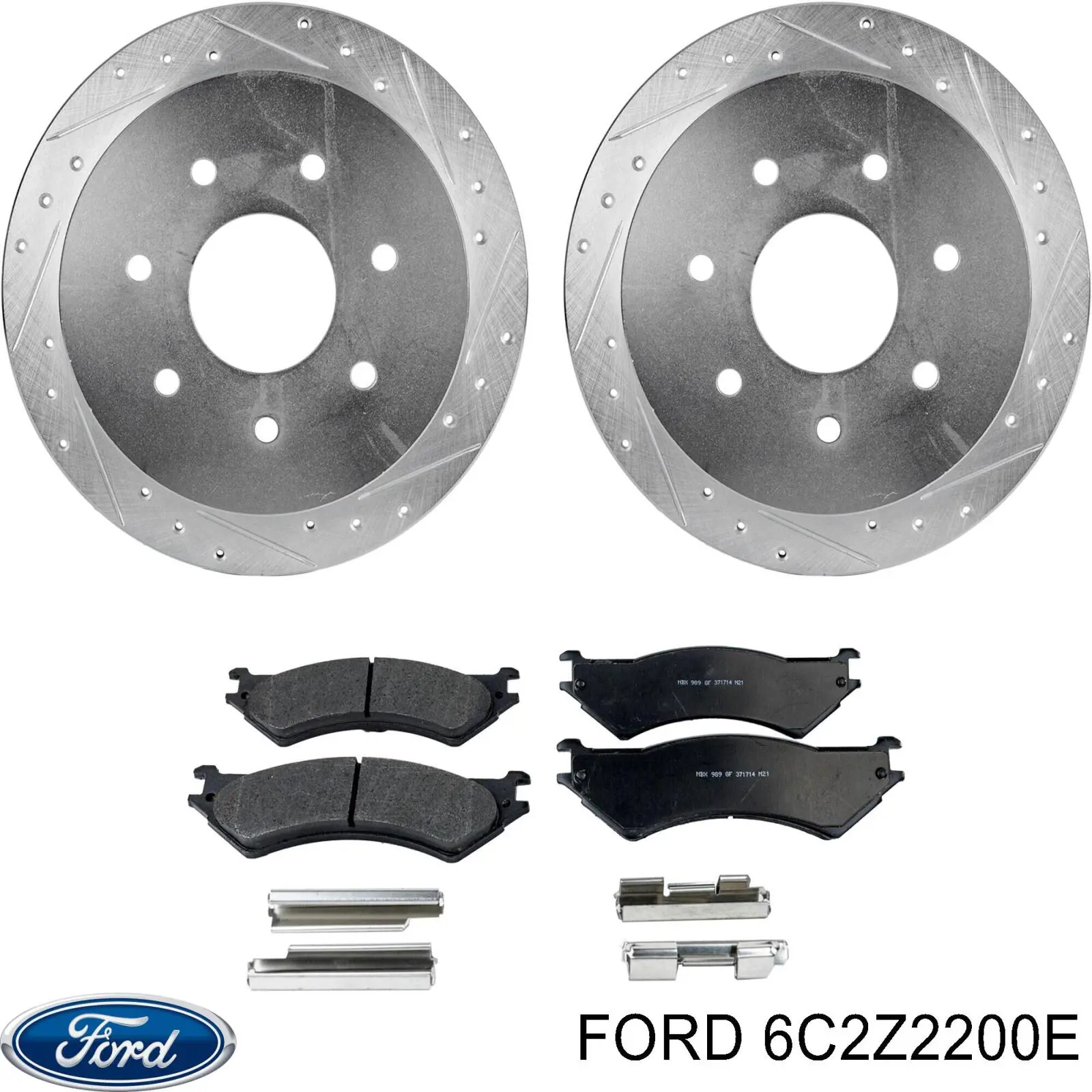 6C2Z2200E Ford pastillas de freno traseras