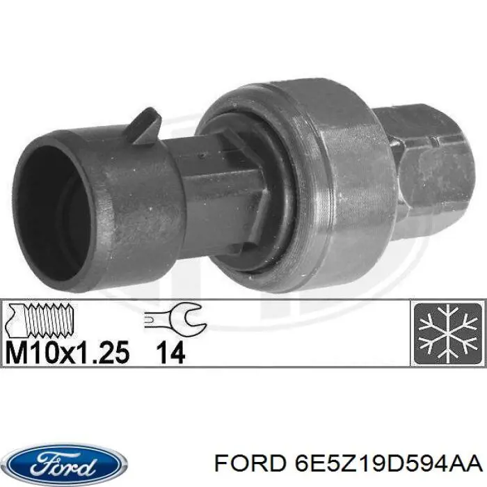 6E5Z19D594AA Ford presostato, aire acondicionado