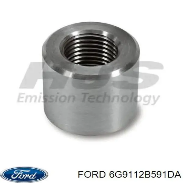 Sensor de temperatura de gases de escape antes del catalizador DV6112B591CA Ford