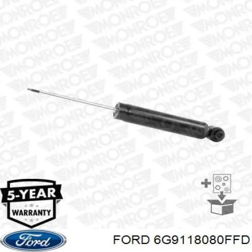 6G9118080FFD Ford amortiguador trasero