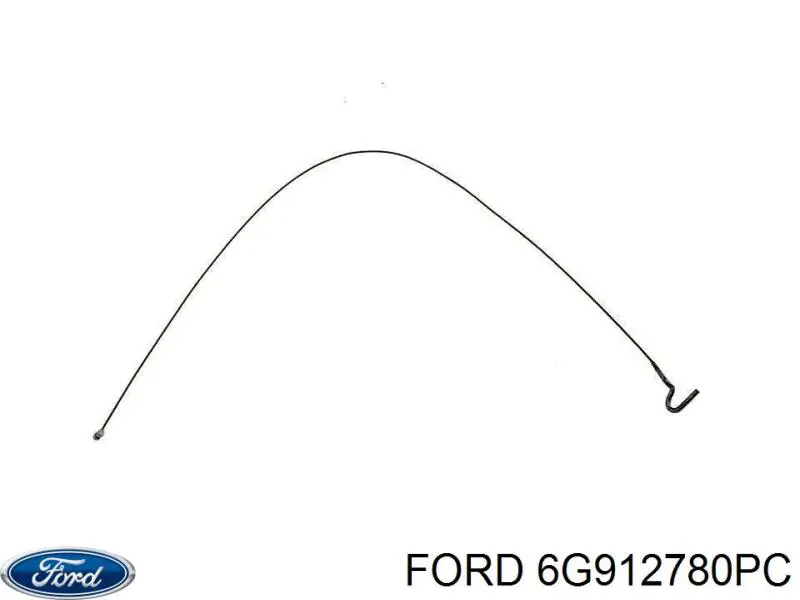 6G912780PC Ford Cable de freno de mano delantero 