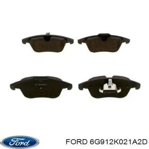 6G912K021A2D Ford pastillas de freno delanteras