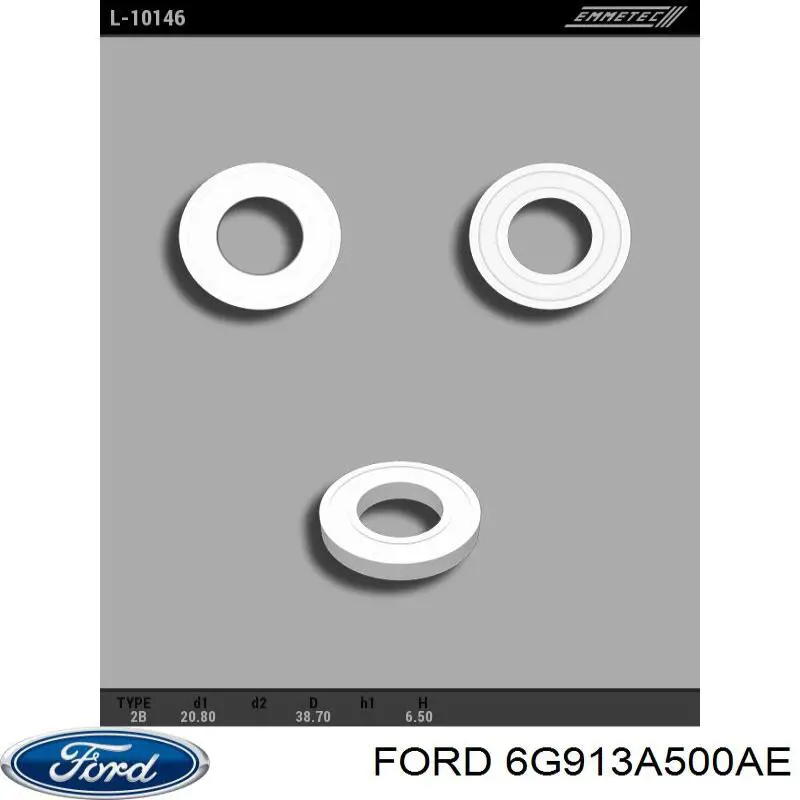 6G913A500AE Ford cremallera de dirección