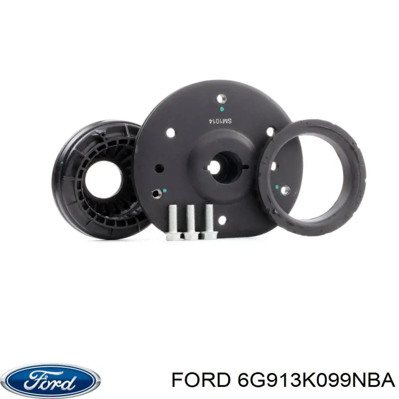 Espaciador de goma inferior del resorte delantero Ford 6G913K099NBA