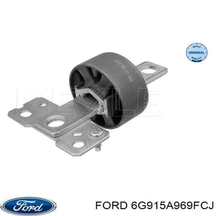 6G915A969FCJ Ford mangueta trasera izquierda (suspension)