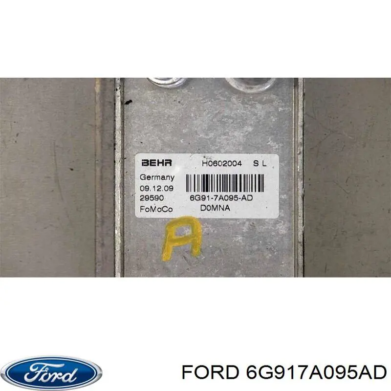 6G917A095AD Ford radiador de aceite