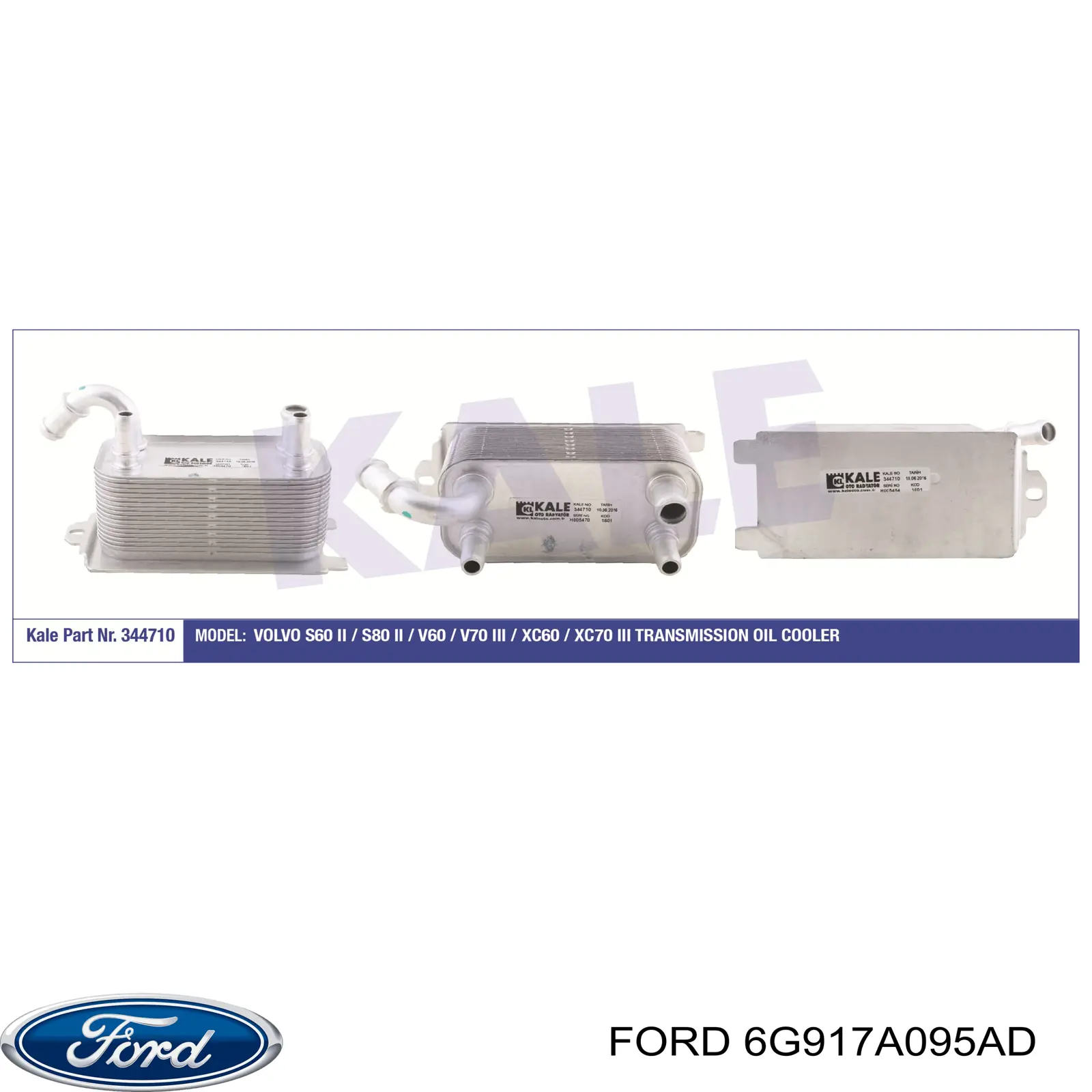 Comprar 6G917A095AD Ford Radiador de aceite