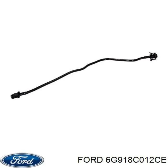 6g918c012ce Ford tubería de radiador, tuberia flexible calefacción, superior