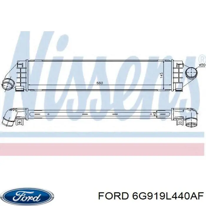 Radiador de aire de admisión Ford 6G919L440AF precio, desde 85,12 EUR