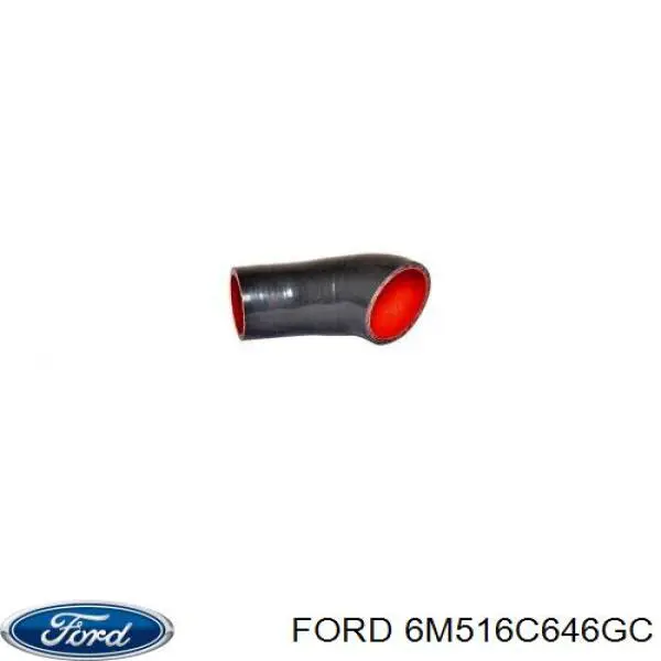 6M516C646GC Ford tubo flexible de aire de sobrealimentación izquierdo