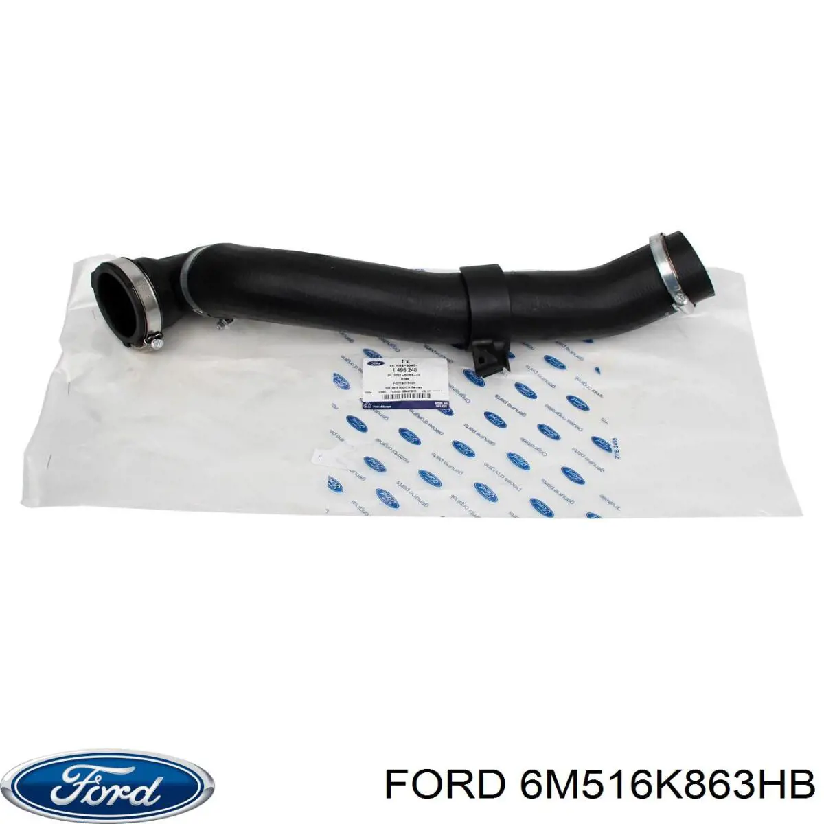 6M516K863HB Ford tubo flexible de aire de sobrealimentación derecho