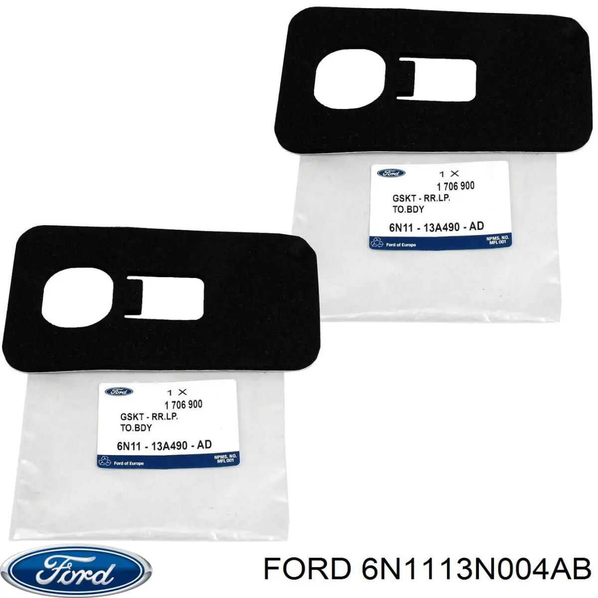 1437857 Ford Placa de contacto de luz trasera