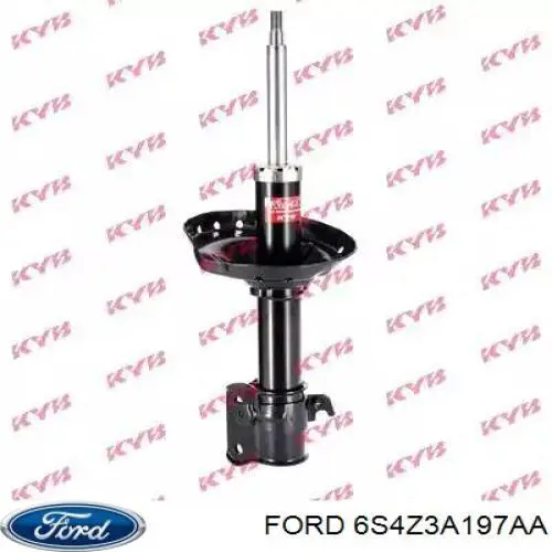 6S4Z3A197AA Ford soporte amortiguador delantero