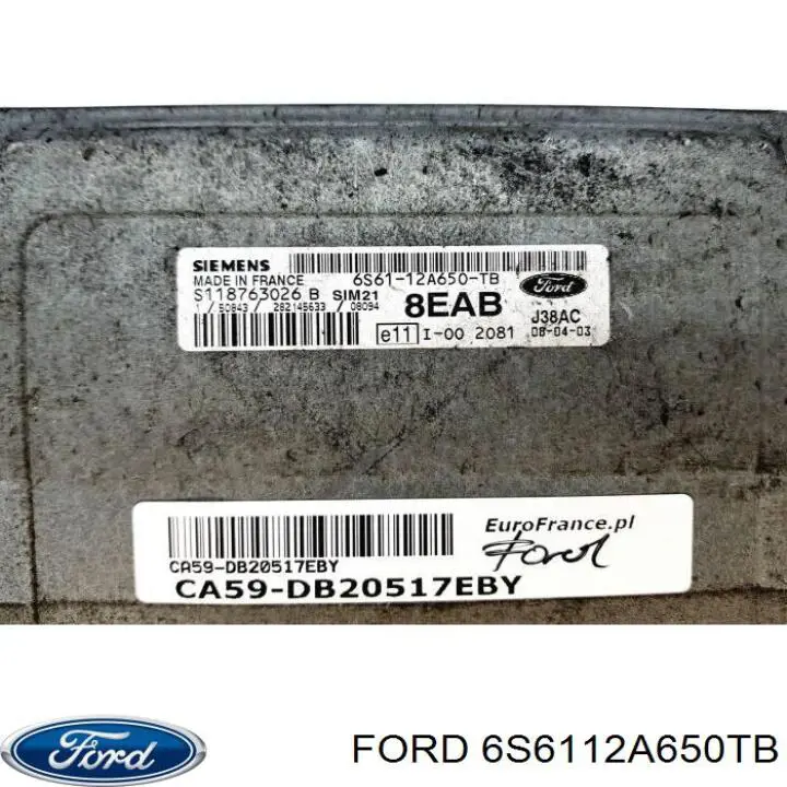 6S6112A650TB Ford 
