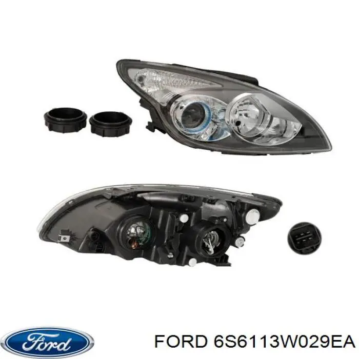 6S6113W029AE Ford Luz derecha