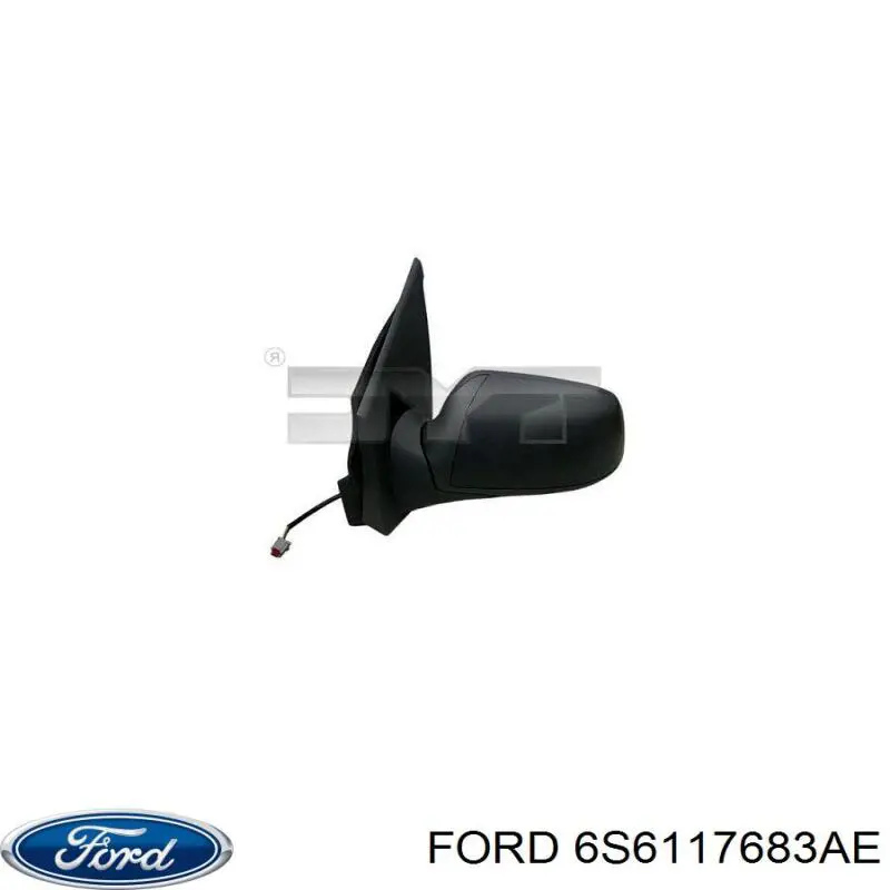 6S6117683AE Ford espejo retrovisor izquierdo