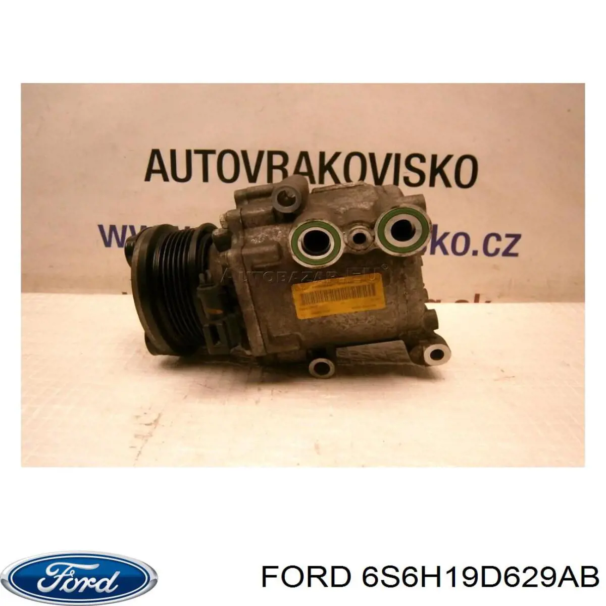 6S6H19D629AB Ford compresor de aire acondicionado