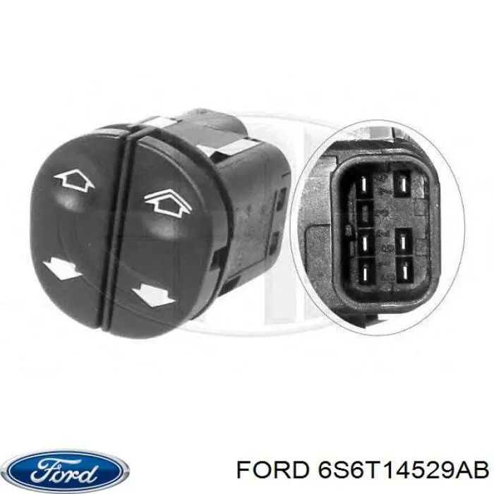 Botón de encendido del motor del elevalunas delantero izquierdo Ford 6S6T14529AB precio, desde 32,32 EUR