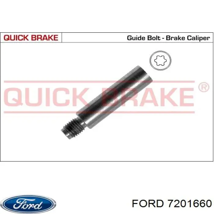 Comprar 7201660 Ford Guía de la pinza de freno delantera