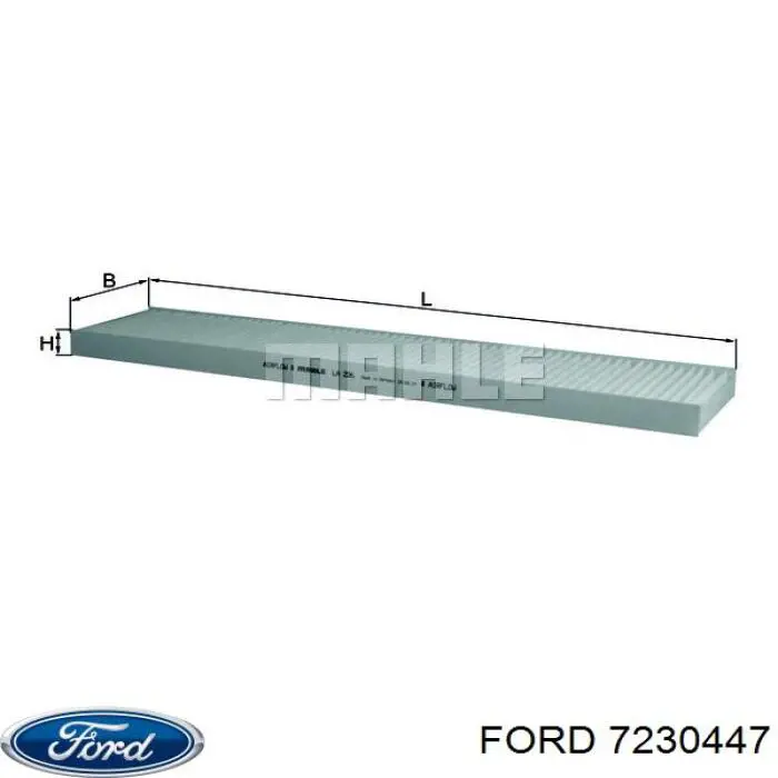 7230447 Ford filtro habitáculo
