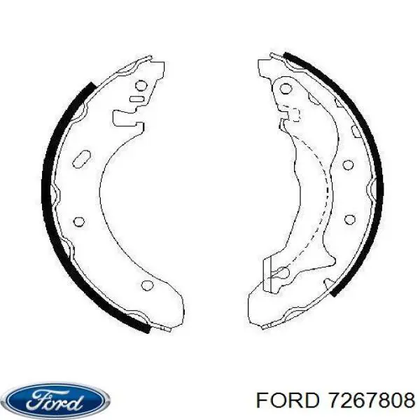 7267808 Ford zapatas de frenos de tambor traseras