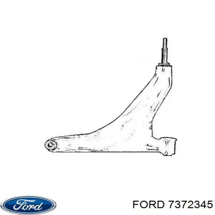 Barra oscilante, suspensión de ruedas delantera, inferior derecha para Ford Scorpio (GNR, GGR)