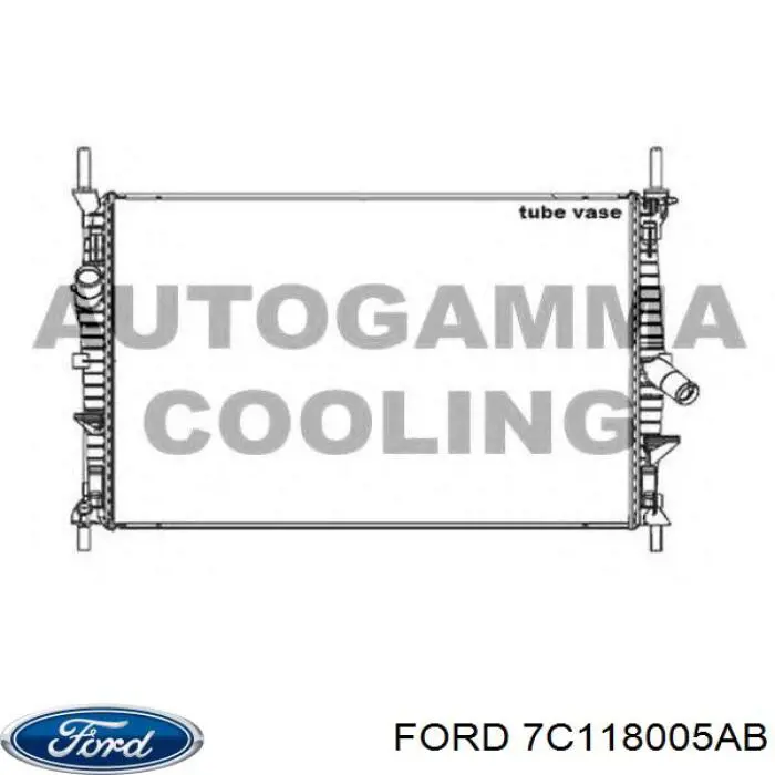 Comprar 7C118005AB Ford Radiador de auto