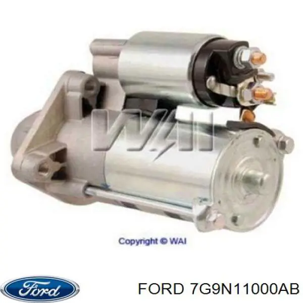 Motor de arranque 7G9N11000AB Ford
