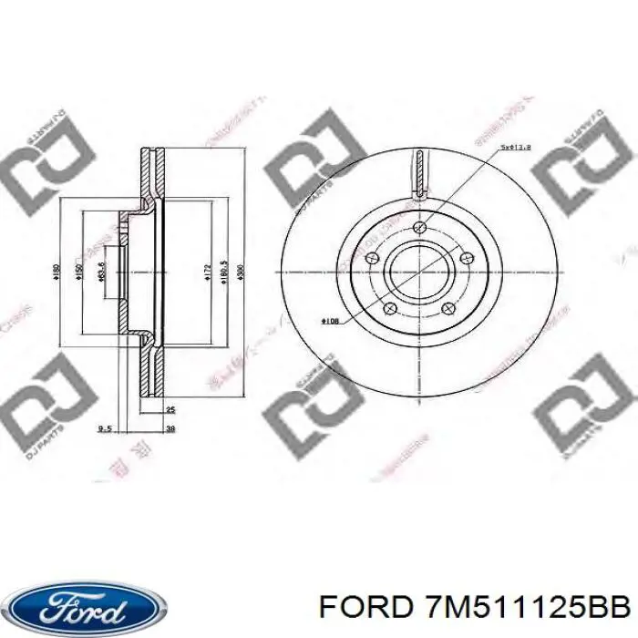 Freno de disco delantero Volvo V40 525, 526