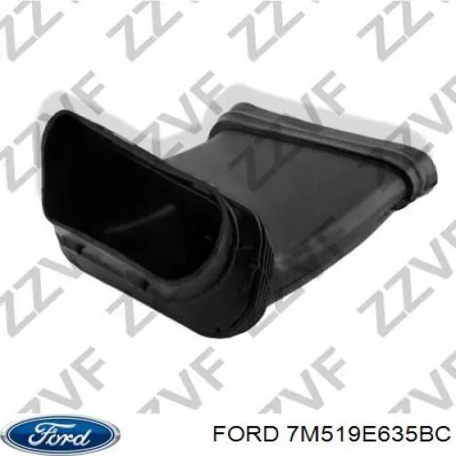 7M519E635BC Ford tubo flexible de aspiración, entrada del filtro de aire