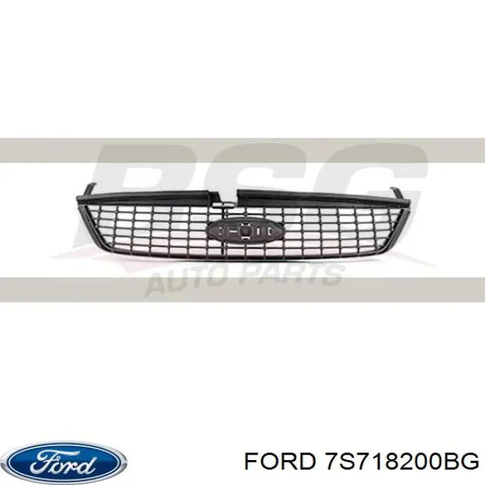 7S718200BG Ford panal de radiador